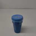 Little Table 7 oz Tumbler with Lid and Straw- Blues, 4Pcs