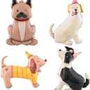 1PCS Pet Dog Foil Balloons 4D Standing Cute Puppy Balloons Self Standing Animal Foil Mylar Balloon for Baby Shower Dog Theme Party Birthday Decorations