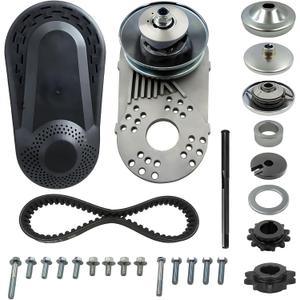 30 Series Torque Converter 3/4" Bore Fit for Predator 212cc Engine CVT Clutch 10T #40/41/420 & 12T #35 Chain Replacement Go Kart Mini Bike Manco Comet TAV2 30-75 Drive Belt Pulley Parts Kit.