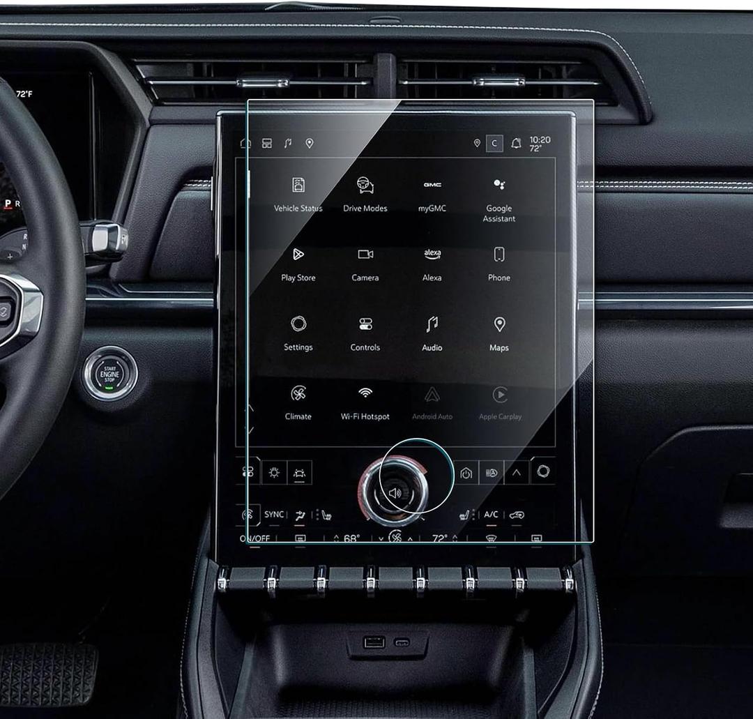 Car Screen Protector for 2025 2026 GMC Terrain (Elevation, AT4, Denali) Accessories Navigation Touchscreen Protector Film Tempered Glass HD Clear Anti-Glare 15''