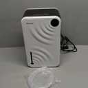 Dehumidifier, Dehumidifiers for Home (1000 sq.ft), 98 OZ Dehumidifier for Basement Bathroom Bedroom, Auto Shut Off Dehumidifiers, Timer Setting, Digital Display, Drain Hose, 7 Colors Light, White