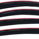 for Subaru for Crosstrek 2017 for Impreza 2012-2016 for XV Crosstrek 2013-2015 Window Visor Vent Sun Rain Deflector Guard 4pcs Set Acrylic Smoke/Tinted Slim Style