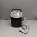 Nugget Ice Maker Countertop, 33LBS/24H, Self-Cleaning Portable Pebble Ice Machine with Soft Chewable Pellets Sonic Ice, Buscket and Scoop, for Home/Kitchen/RV/Party/Camping/Office, Black