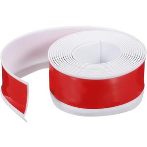 PATIKIL Peel and Stick Molding Trim for Walls, 10 Feet x 2 Inch Baseboard Trim Self Adhesive Wall Molding Trim Flexible PVC for Walls Home Protection Door Window Finishing Trim, White