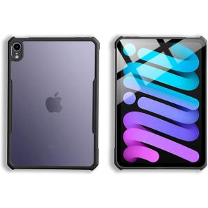 TineeOwl for iPad mini 7 A17 Pro Case, for iPad mini 7th/6th Generation Ultra Thin (2024/2021) Matte Back Clear Case, Flexible TPU, Absorbs Shock, Lightweight, Thin (Black)