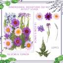 JeVenis Purple Wildflower Cake Toppers Wildflower Decor Baby In Bloom for Baby Shower Birthday Bridal Shower Wedding Party Decoration