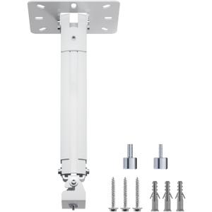 suptek Extended Mini Projector Ceiling Mount Adjustable Wall Mount with Thread Adapters for Projector DVR Camera, Max 21inch (PR05MINI) (White)