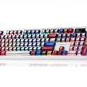 AULA F106 PRO Wireless Mechanical Keyboard,Full Size Gaming Keyboard with Hot Swappable Knob & Screen,Tri-Mode RGB Backlit with 8000mAh for PC/Laptop/Windows - Blaze Switch,Comic Mix