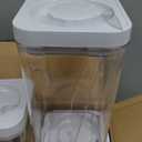 Amazon Basics Airtight Food Storage Containers, BPA Free, Dishwasher Safe, with Twist/Turn Lids, for Kitchen Pantry Organization, 10-Piece Square Set, Clear Plastic