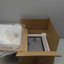 PINVNBY Plastic Reptile Feeding Box with Wheels,Reptiles Breeding Enclosure Cages Transparent Amphibians Habitat Terrarium Tank Portable Transport Container for Lizard,Bearded Dragon(White)