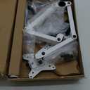 HUANUO 32 inches Dual Monitor Stand up to 17.6lbs, High-Grade Aluminum Free-Standing Dual Monitors Mount for 2 Screens. Fully Adjustable Dual Monitor Stand for Desk with Tilt, Swivel, Rotation, White