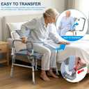 Bariatric Bedside Commode 1000lbs, Extra-Wide Heavy Duty Commode Chair