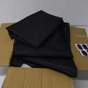 sancua 10 Pack Black Tablecloth 60 x 120 Inch, Rectangle Table Cloth for 8 Feet Table - Stain and Wrinkle Resistant Washable Polyester Table Cover for Dining Tables, Buffet Parties and Camping (10 Pack 60x120 Inch Tablecloth)