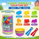 Counting Animal Montessori Toys for Kids 3-8 Years Old - Preschool Learning Activities with Sensory Math Games, Toddler Educational Gift for Boys & Girls Ages 3-5 Birthday
