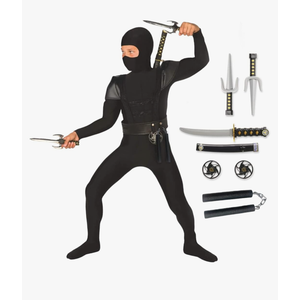 Morph Kids Ninja Costume, Ninja Costume for Boys, Halloween Costume for Boys, L