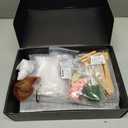 Yoquare Mini Zen Garden, White Sand, 10" x 7" Rectangular Plastic Tray with Meditation Accessories