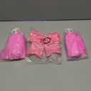 Hanaive 3 Pcs Cheerleading Pom Poms and Large Cheerleader Hair Bow Metallic Cheer Supplies for Team Spirit Sports Dance Cheering