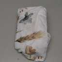 Sweet Jojo Designs Boho Floral Garden Flower Baby Crib Skirt Bed Dust Ruffle Bedskirt for Nursery Sage Green Watercolor Bohemian Floral Farmhouse Wildflower Vintage Shabby Chic White Beige Nature