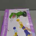 Dinosaur Shooting Toys for Kids 3-5 Years, Movable Target Shooting Games with 2 Air Pump Launcher, Interactive Competition Game Gift for Boys and Girls Ages 3 4 5 6 7 8 Years Old (2 Popper Guns)