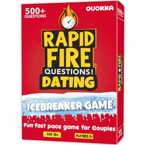 QUOKKA Couples Conversation Games for Date Night - Fun Couple Card Game with 500+ Questions - Perfect Icebreaker Game for Adults & Date Night Games for New or Married Couples I Travel Version