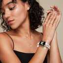 Stylish Metal Band Compatible with Apple Watch Bands for Women 40mm 38mm 41mm 44mm 42mm 45mm 46mm,Pretty Chain Strap with Apple Watch Accessories Charms for iWatch Series 11 10 9 8 7 6 5 4 3 2 1 SE