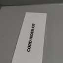 Yecaye Cord Hider, 113in One-Cord Cable Concealer, Cord Covers for Wires on Wall, Easy Install Cable Management Kit for 2 Small Wires, Cables Raceway Home Office, W0.59in H0.4in, White