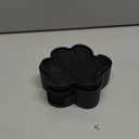 ME.FAN Silicone Coasters 6 Pack Paw Cup Mat with Holder, Dog Cat Paw Shape, for Hot or Cold Drink, Non-Slip, Non-Stick, Room Decor, Housewarming Black