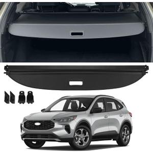 Retractable Trunk Cover Compatible with 2022-2025 Ford Escape Cargo Cover Rear Trunk Security Cover Ford Escape Accessories Privacy Screen Cover