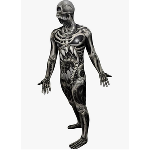 Morphsuits mens Monster Skull and Bones Costume Skeleton, M