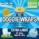 Bodhi Dog Disposable Male Dog Diapers - Super Absorbent, Leak-Proof Pee Wraps - Adjustable Fit, Comfortable Design, Advanced Moisture Control, and Wetness Indicator - Extra Large (16 Count)