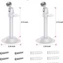 Metal Wall Mount for eufy SoloCam S220/C210, eufyCam 2C/2C Pro, 2/2 Pro, 3C/S300, 3/S330, Eufycam S3 Pro, 360 Swivel+90 Tilt Adjustable Mounting Bracket with Better View for Eufy Camera, Rust-Proof