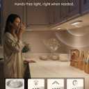 EZVALO Under Cabinet Lighting Wireless, 3Pack 8'' Rechargeable Motion Sensor Light Indoor, LED Closet Lights, Dimmable & 3 Color Temps Battery Operated with Power Display, for Kitchen, Stairs, Bedside