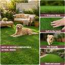 Artificial Grass 7x10 Ft, Fake Grass Turf with Non-Slip TPR Rubber Backing, Indoor Outdoor Grass Mat for Balcony, Patio, Pets, Portable Low Maintenance Lawn Carpet