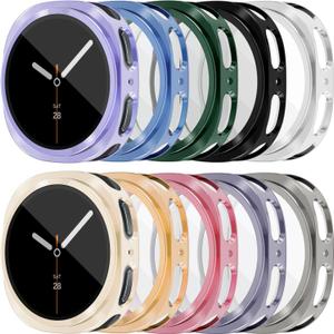 [10 Pack] RICHONE Compatible with Samsung Galaxy Watch 8 40mm Screen Protector Case, Soft TPU Protective Face Covers Flexible Bumper Accessories for Galaxy 8 Watch 40MM for Women Men