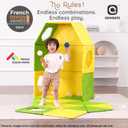 Asweets 18-Piece Magnetic Fort Building Kit for 3+ Kids, 18-pcs various shapes