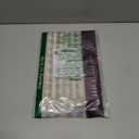 jinchan Linen Kitchen Curtains 36 Inch Length Striped Tier Curtains Ticking Stripe Small Drapes for Living Room Bathroom Cafe Small Window Farmhouse Rustic Pinstripe Rod Pocket 2 Panels Sage Green