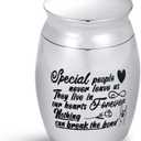 Mini Cremation Urns for Human Ashes Infinity Love Rose Flower Heart Peace Love Keepsake for Mother Mom Women Men Memorial Funeral Holder (Special people never leave us...)