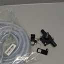 Hand Drill Water Transfer Pump Kit with 23.3ft 3/4" ID PVC Hoses for Water, Oil & Fluids