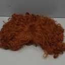 yuehong Adult Short Curly Orange Wig Curly Red Role Anime Party Wig Heat Resistant Synthetic Fibers Fluffy Durable Breathable Costumes Hair