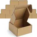 Famagic 12Pack 4x4x2 Small Shipping Boxes - Brown Corrugated Cardboard Mailer Boxes for Small Business, Mailing Boxes for Packaging, Bulk