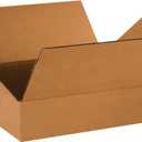 PARTNERS BRAND 18 x 16 x 4 Corrugated Cardboard Boxes, Flat 18"L x 16"W x 4"H, Pack of 25 | Shipping, Packaging, Moving, Storage Box for Home or Business, Strong Wholesale Bulk Boxes