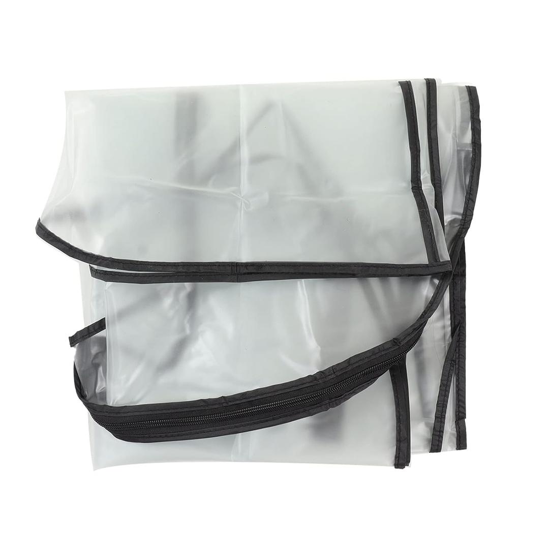 PVC Bag Hood Rain Cover Transparent Water Resistant Practical Hood Protection Applicable Ball Bags Strollers Shopping Carts Pull Carts  4ft x 37" 