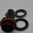 KOHLER 3" Toilet Flush Valve Kit, Black, Compatible with Kohler Wellworth toilets, 3" Canister with a 3" Outlet, GENUINE PART 1069722