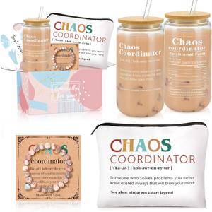 Thank You Gifts for Women, Chaos Coordinator Gifts for Women, Administrative Professional Day, Employee Appreciation Gift, Gift for Coworker Manager Office Teacher Nurse Birthday Gift