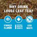 Tiesta Tea Loose Leaf Filters for Brewing, Disposable Infuser for Hot & Iced Drinks, Easy-Fill Steeper, Unbleached Paper, Single-Cup Infuser for Loose Leaves, 100 Empty Bags