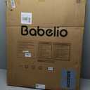 Babelio Baby Gate for Doorways and Stairs, 26-40" Auto Close Dog Gate, PressGuard C5, Easy-Install Pressure Mounted Satey Door, No Drilling Safety Gate for Child and Pets, Brown