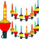 15.5FT Vintage Multicolor LED Bubble Lights for Christmas Tree,Retro Bubbling Christmas Lights, Liquid-Free Energy Saving Design, Connectable Up to 48 Strands, UL Certified Indoor Outdoor Decor