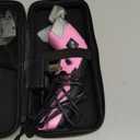 VLOXO Cordless Electric Scissors Cardboard Cutter with 2 Type Blades Rechargeable Powerful Shears Cutting Tool for Fabric Electric Box Cutter Leather Felt with Charger & Storage Box-Pink