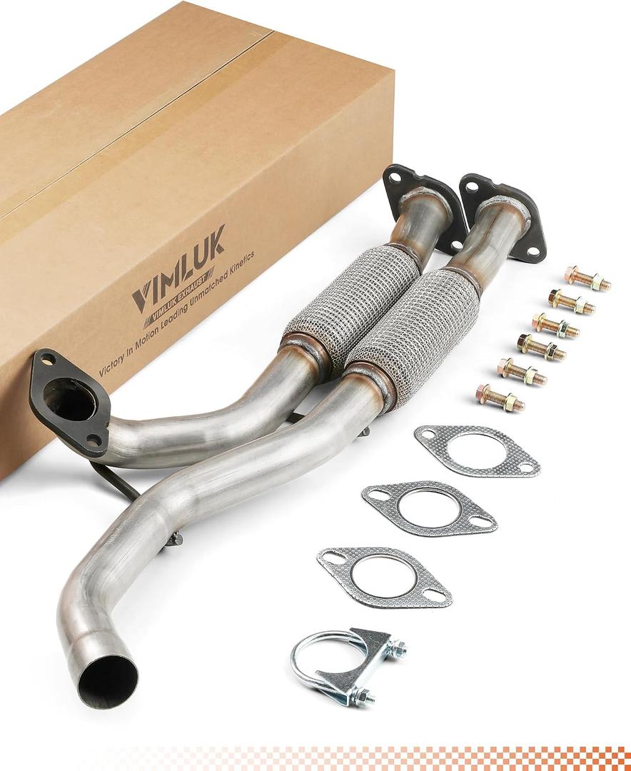 Exhaust Flex Pipe Front Pipe Assembly Direct Fit for 2012-2016 Cadillac SRX 2 Inch OD Replaces OEM 23130397 (VK-73010)