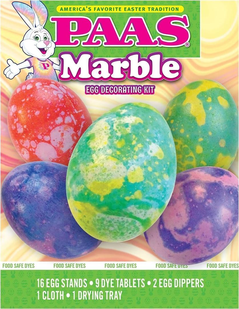 3 x PAAS Marble Easter Egg Decorating Kit - America's Favorite Easter Tradition